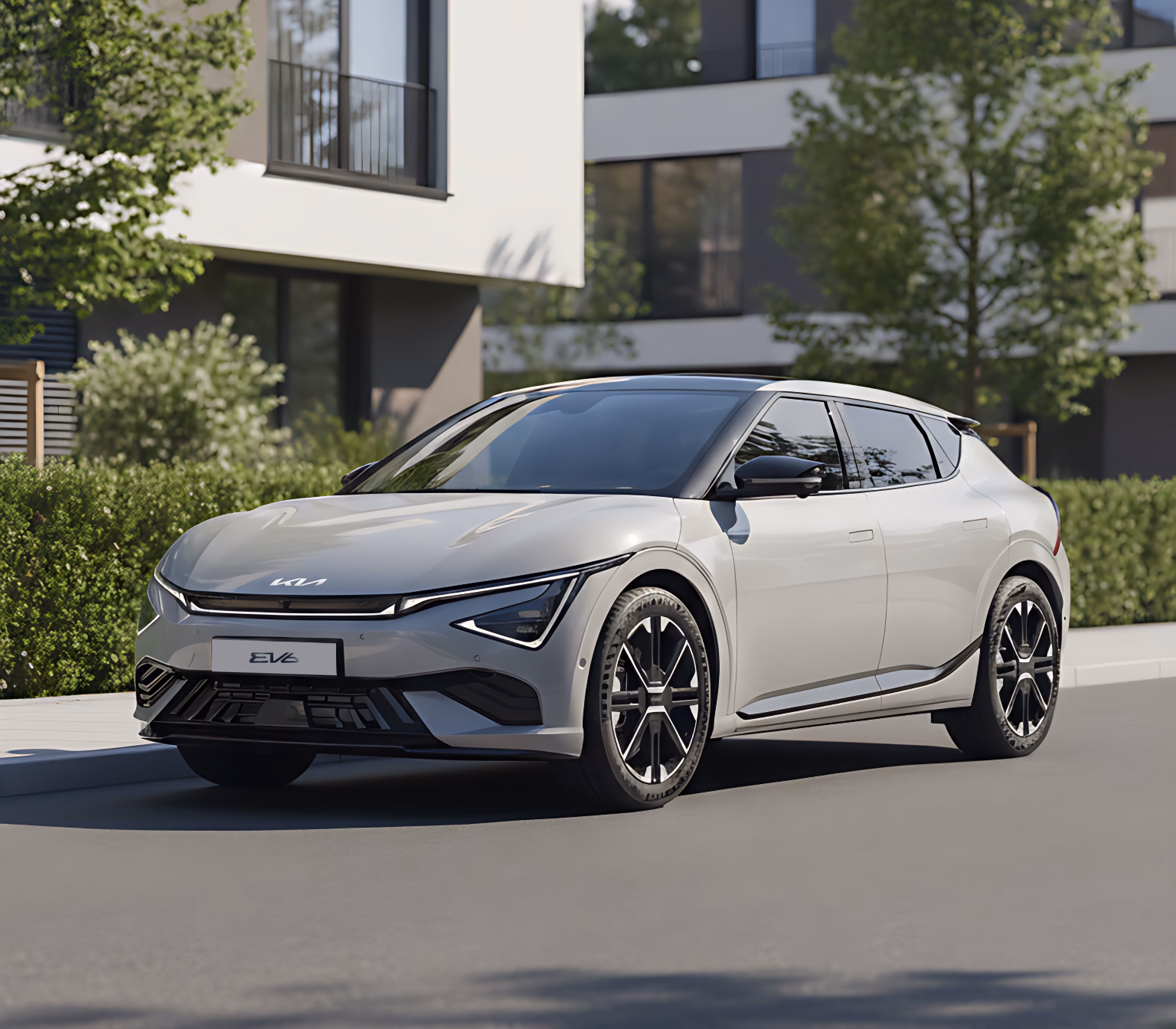 Kia EV6 front angle view