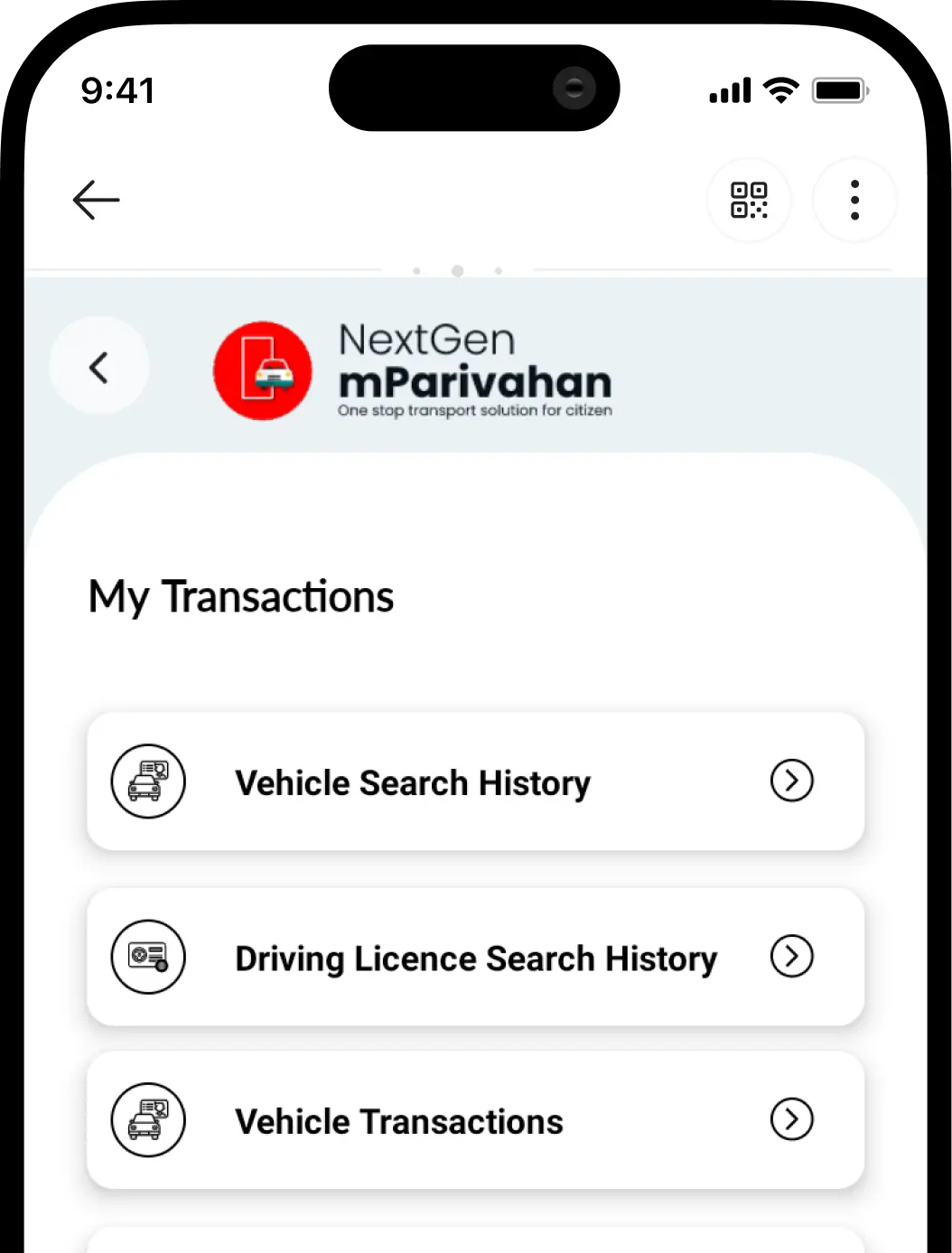 Select ‘My Transactions’ to check your history