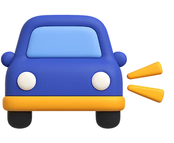 Car headlights glowing at night for visibility