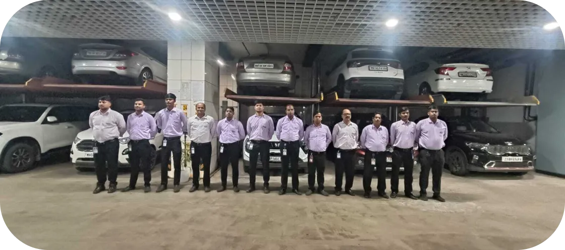 Park+ valet crew at service area