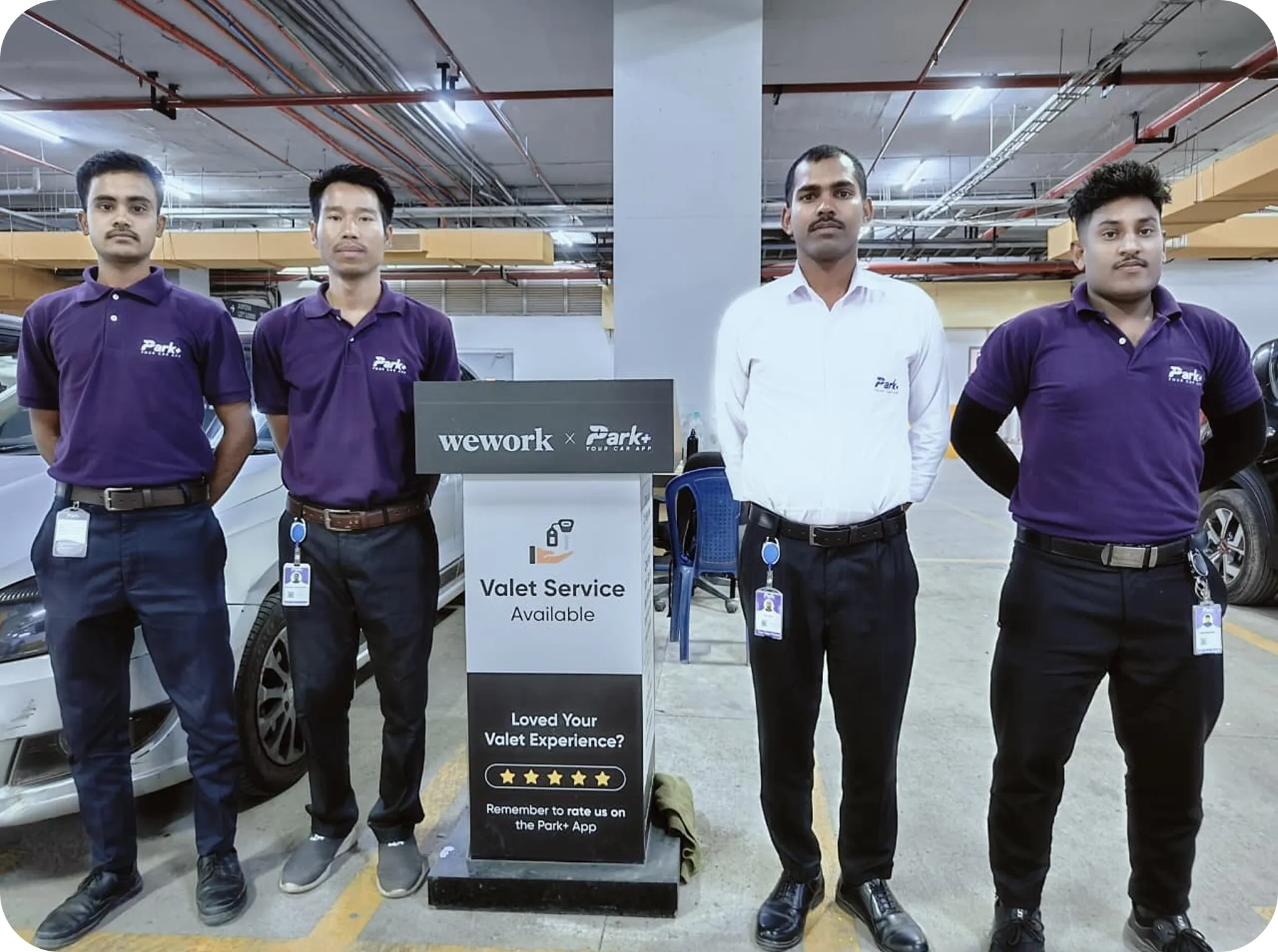 Park+ professional valet team