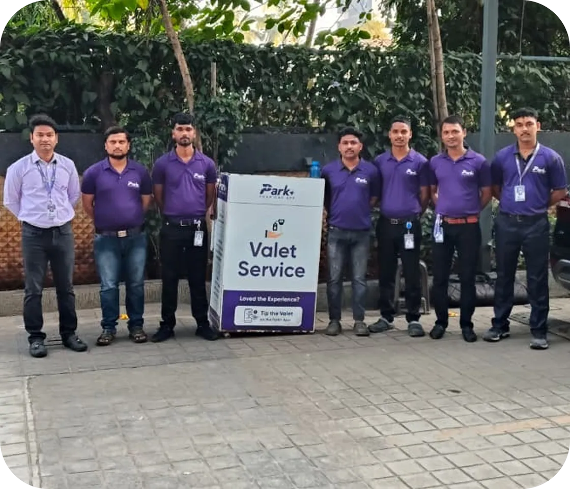 Park+ on-ground valet team