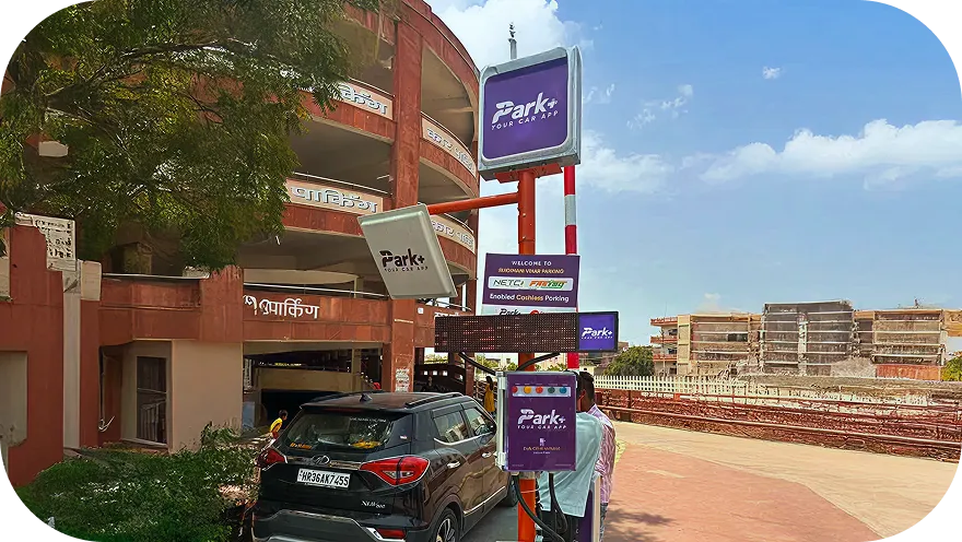 Park+ Barrier crew at service area