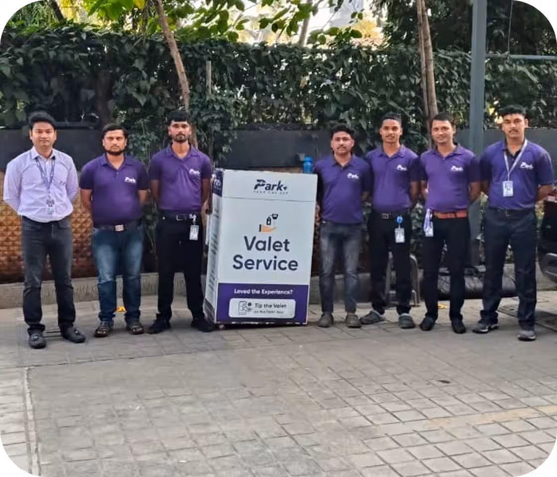 Park+ on-ground valet team