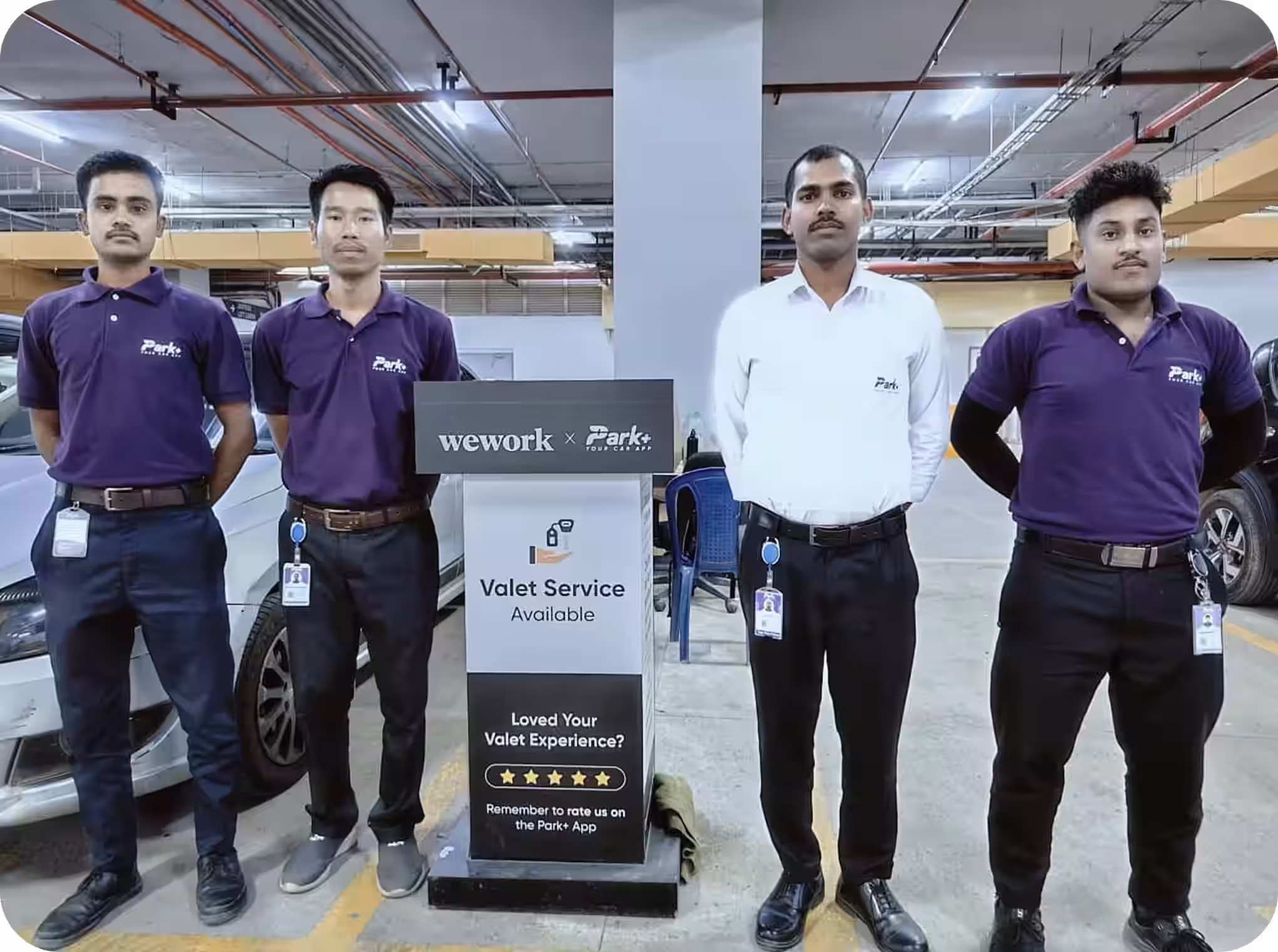 Park+ professional valet team