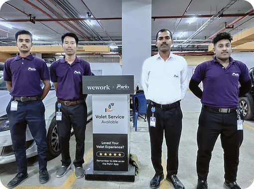 Park+ professional valet team