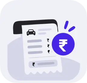 Price receipt with a rupee symbol
